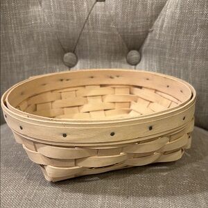 Longaberger 2001 Catch All Basket Whitewash